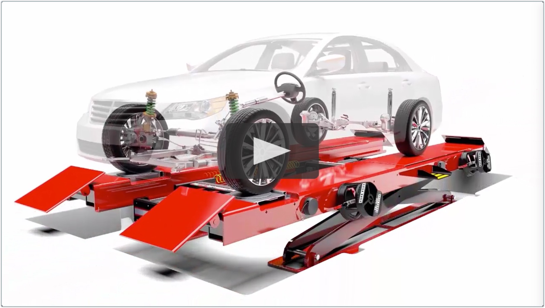 Equipment used for wheel alignment